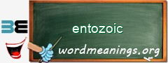 WordMeaning blackboard for entozoic